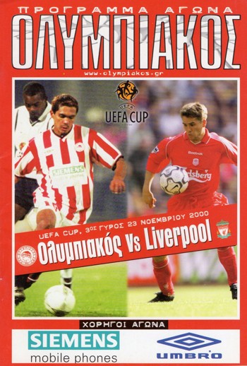 Match programme